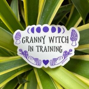 Granny Witch in Training Sticker